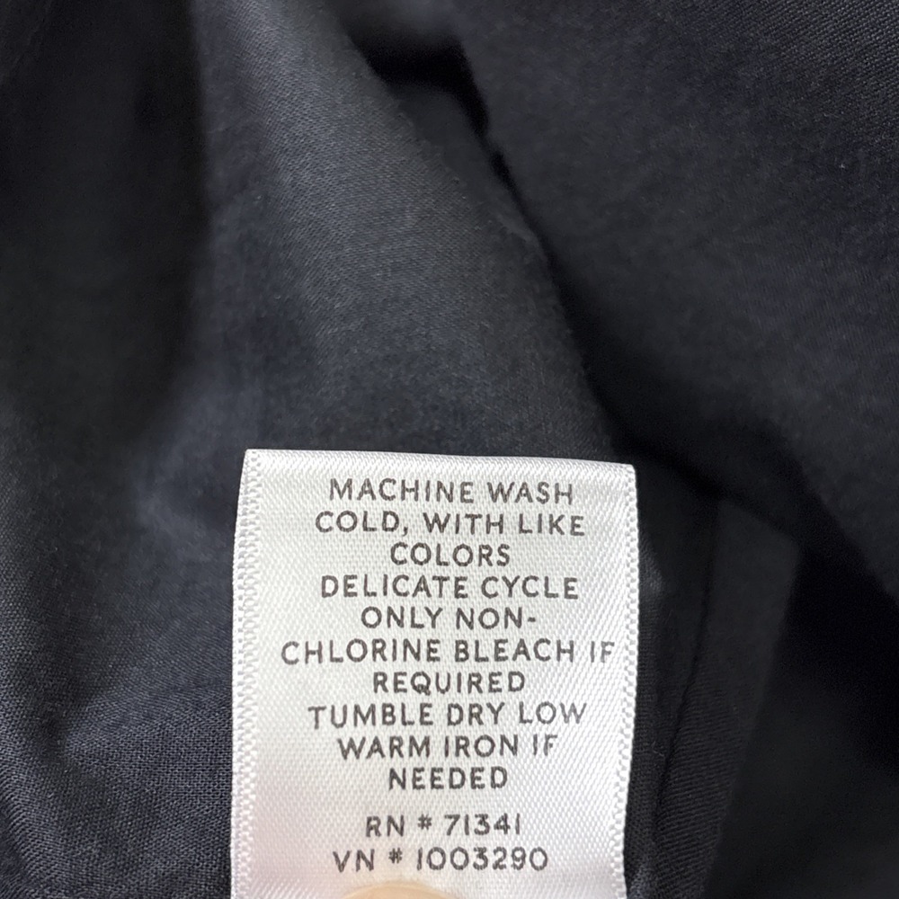 LL Bean White Brown Black Signature V Neck Full Skirt Knee Length Tank Dress 14 - Picture 10 of 10